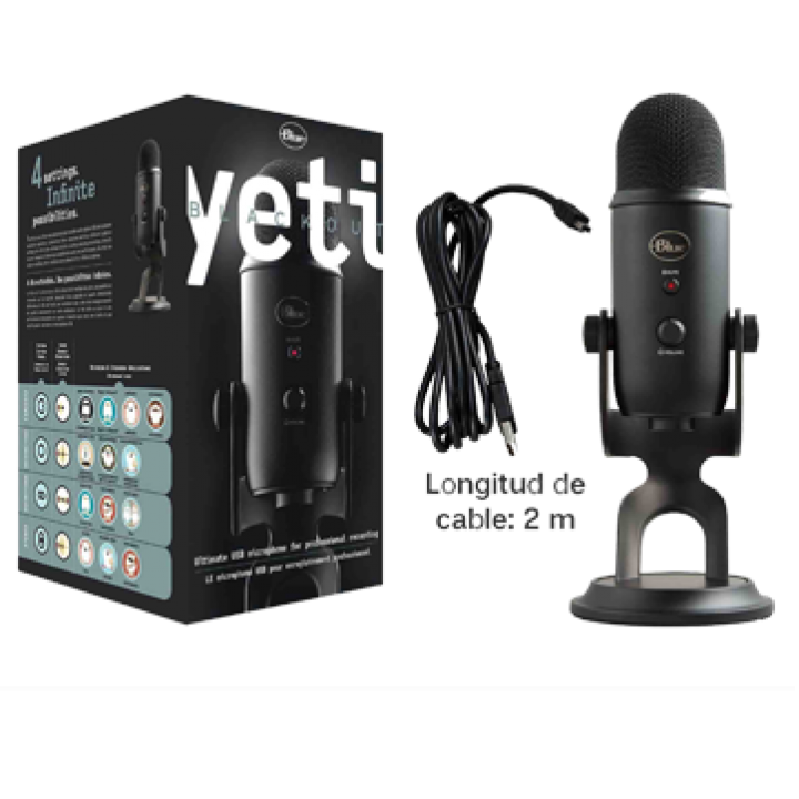 Micrófono Blue Yeti Blackout Edition